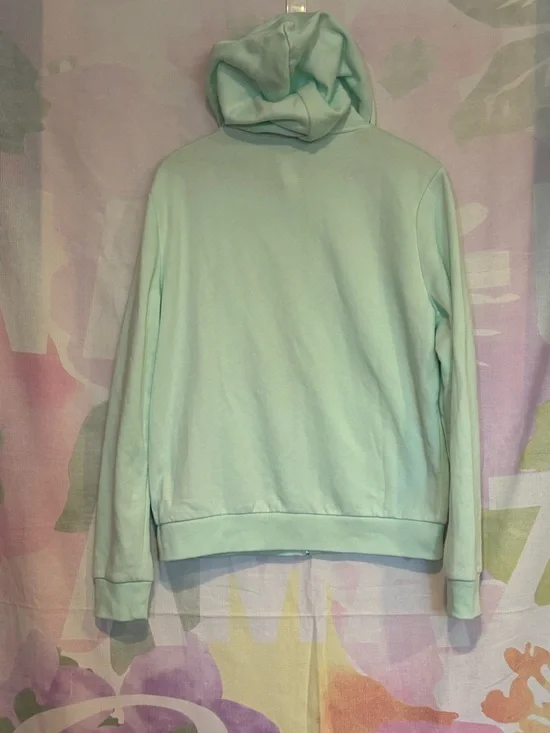 NWT Victoria's Secret PINK Mint Green Hoodie Sweater NEW Size Large L Casual Fun - Picture 3 of 8